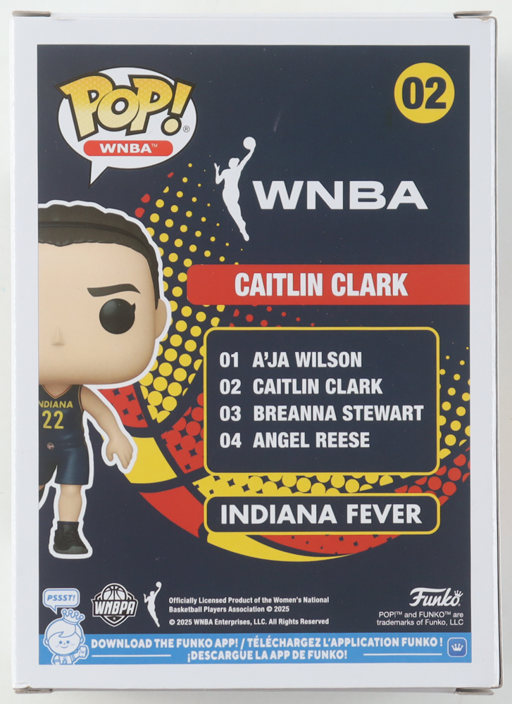 Caitlin Clark Signed Indiana Fever #02 Funko Pop! Vinyl Figure (PSA) at PristineAuction.com Caitlin Clark Signed Indiana Fever #02 Funko Pop! Vinyl Figure (PSA) at PristineAuction.com