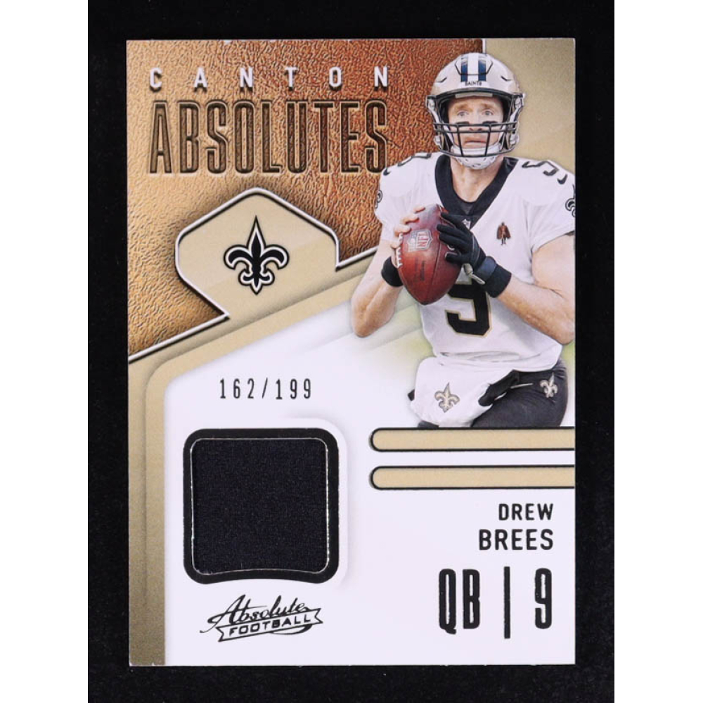 Drew Brees 2021 Absolute Canton Absolutes Jerseys #6 #162/199 at PristineAuction.com