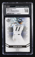 Shohei Ohtani 2018 Leaf Ohtani Draft Year #DY01 RC (CGC 10) at PristineAuction.com