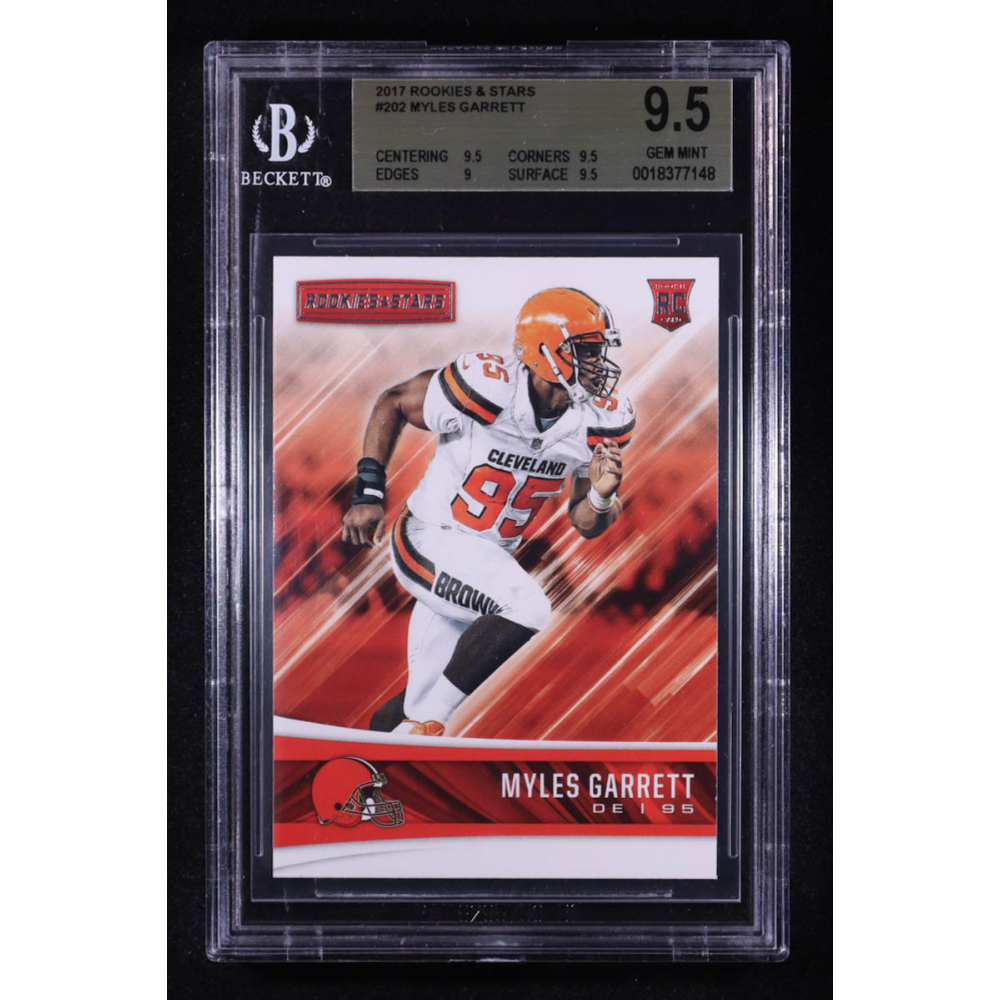 Myles Garrett 2017 Rookies and Stars #202 RC (BGS 9.5) at PristineAuction.com