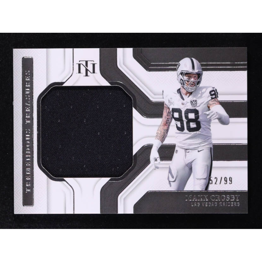 Maxx Crosby 2024 Panini National Treasures Tremendous Treasures #44 #52/99 at PristineAuction.com