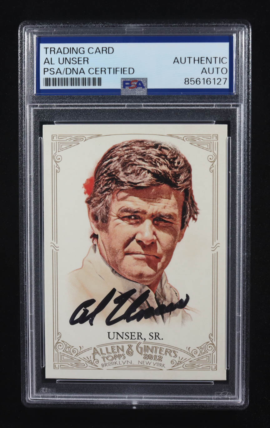 Al Unser Sr. Signed 2012 Topps Allen & Ginter The World's Champions #237 (PSA) at PristineAuction.com Al Unser Sr. Signed 2012 Topps Allen & Ginter The World's Champions #237 (PSA) at PristineAuction.com
