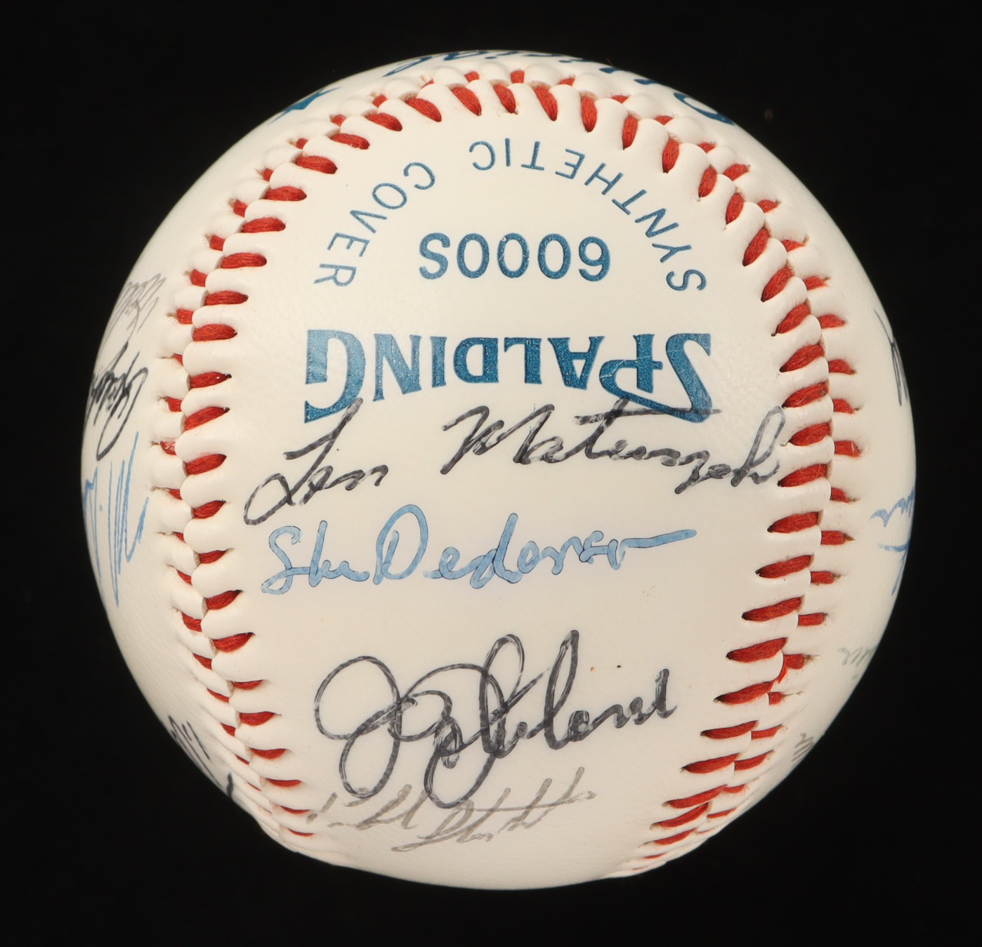 1985 Dodgers Team-Signed (15) Baseball with Bill Madlock, Terry Whitfield, Jerry Reuss, Mike Scioscia (JSA) at PristineAuction.com 1985 Dodgers Team-Signed (15) Baseball with Bill Madlock, Terry Whitfield, Jerry Reuss, Mike Scioscia (JSA) at PristineAuction.com