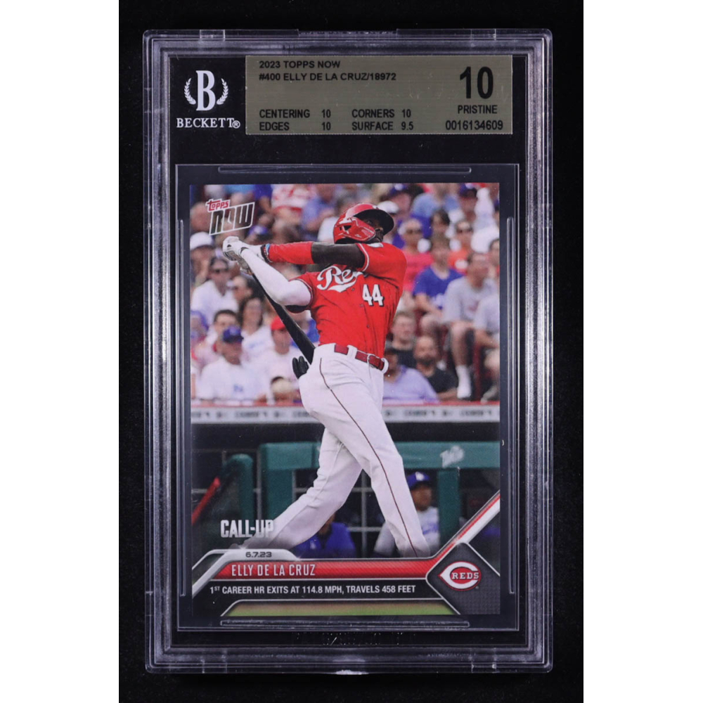 Elly De La Cruz 2023 Topps Now #400 RC (BGS 10) at PristineAuction.com