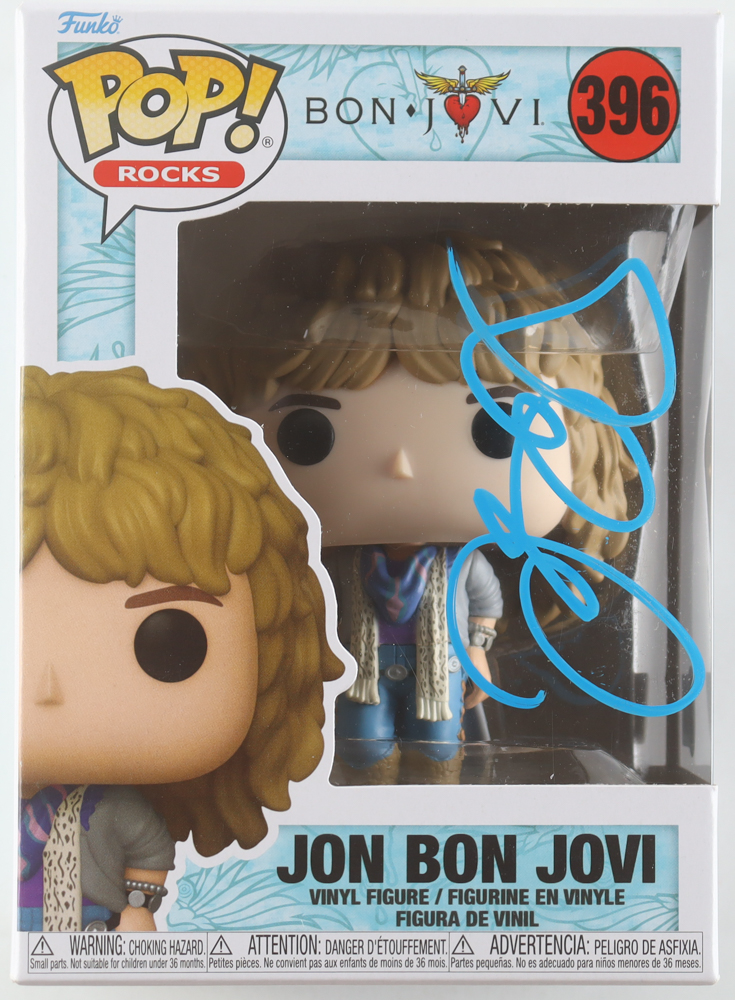 Jon Bon Jovi Signed "Bon Jovi" #396 Funko Pop! Vinyl Figure (Beckett) at PristineAuction.com Jon Bon Jovi Signed "Bon Jovi" #396 Funko Pop! Vinyl Figure (Beckett) at PristineAuction.com