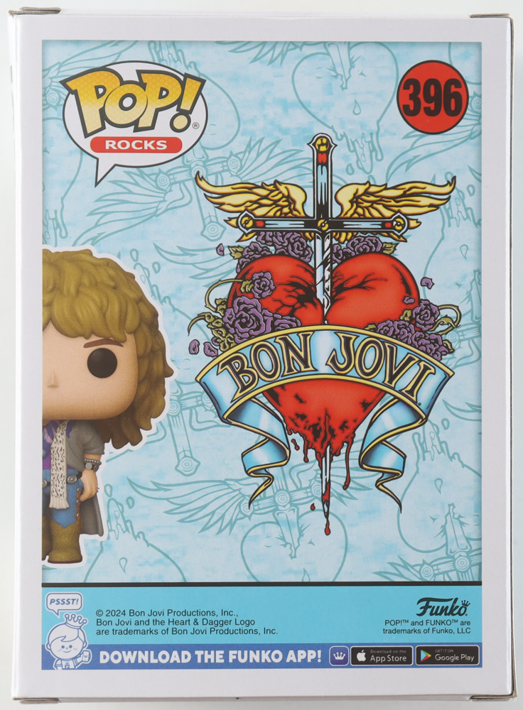 Jon Bon Jovi Signed "Bon Jovi" #396 Funko Pop! Vinyl Figure (Beckett) at PristineAuction.com Jon Bon Jovi Signed "Bon Jovi" #396 Funko Pop! Vinyl Figure (Beckett) at PristineAuction.com