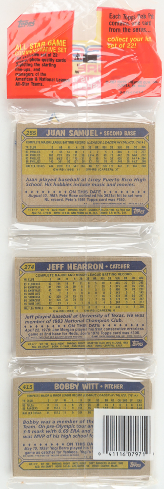 1987 Topps Baseball Picture Cards Rack Pack with (49) Cards at PristineAuction.com 1987 Topps Baseball Picture Cards Rack Pack with (49) Cards at PristineAuction.com