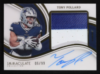Tony Pollard 2023 Immaculate Collection Premium Patch Autographs #46 #6/99 at PristineAuction.com