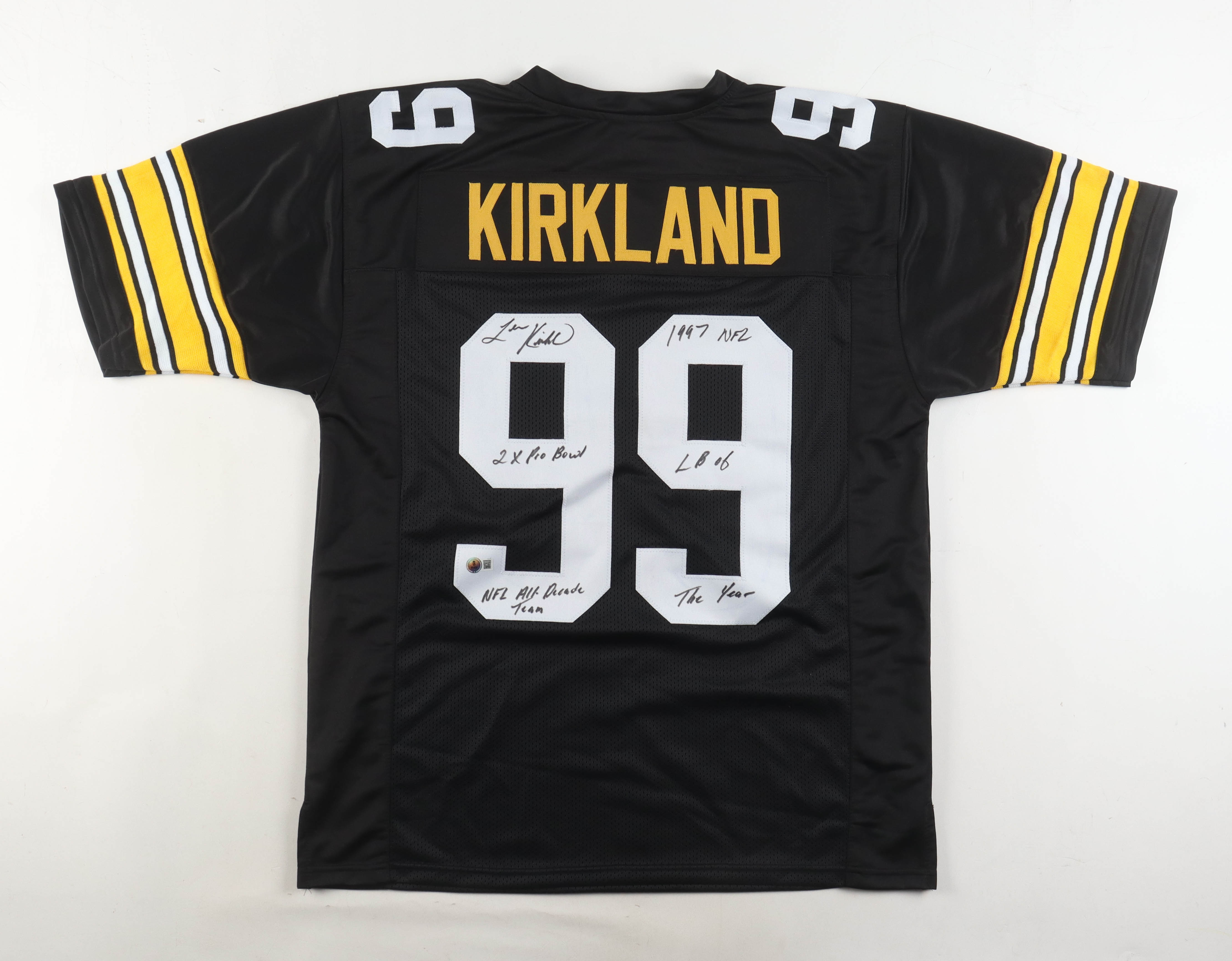 Levon Kirkland Signed Jersey With Multiple Inscriptions (Beckett) at PristineAuction.com Levon Kirkland Signed Jersey With Multiple Inscriptions (Beckett) at PristineAuction.com