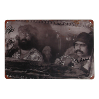 Tommy Chong & Cheech Marin Signed "Cheech & Chong: Up In Smoke" License Plate (JSA) at PristineAuction.com