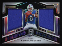 Keon Coleman 2024 Panini Spectra Rising Rookie Materials #15 #31/99 RC at PristineAuction.com