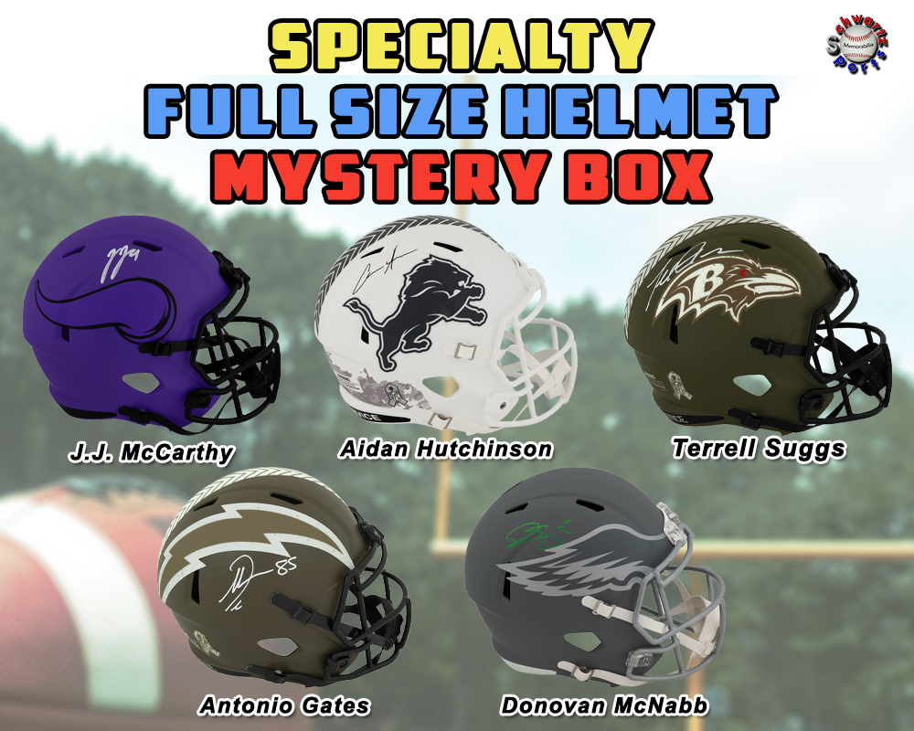 Full Size SPECIALTY Helmet Signed Mystery Box – Series 23 (Limited to 125) - Schwartz Sports at PristineAuction.com Full Size SPECIALTY Helmet Signed Mystery Box – Series 23 (Limited to 125) - Schwartz Sports at PristineAuction.com