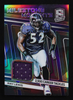 Ray Lewis 2019 Panini Spectra Milestone Moments Materials #22 #37/99 at PristineAuction.com