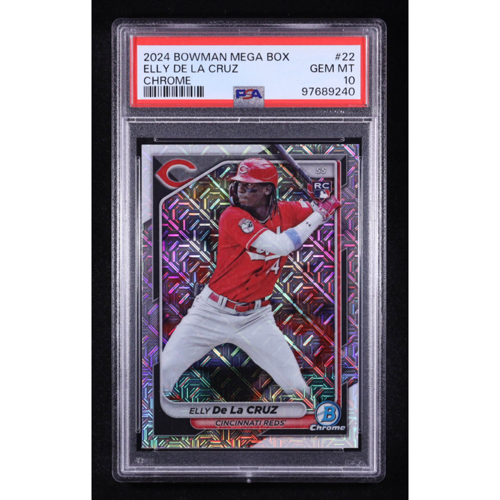 Elly De La Cruz 2024 Bowman Chrome Bowman Mega Box #22 RC (PSA 10) at PristineAuction.com