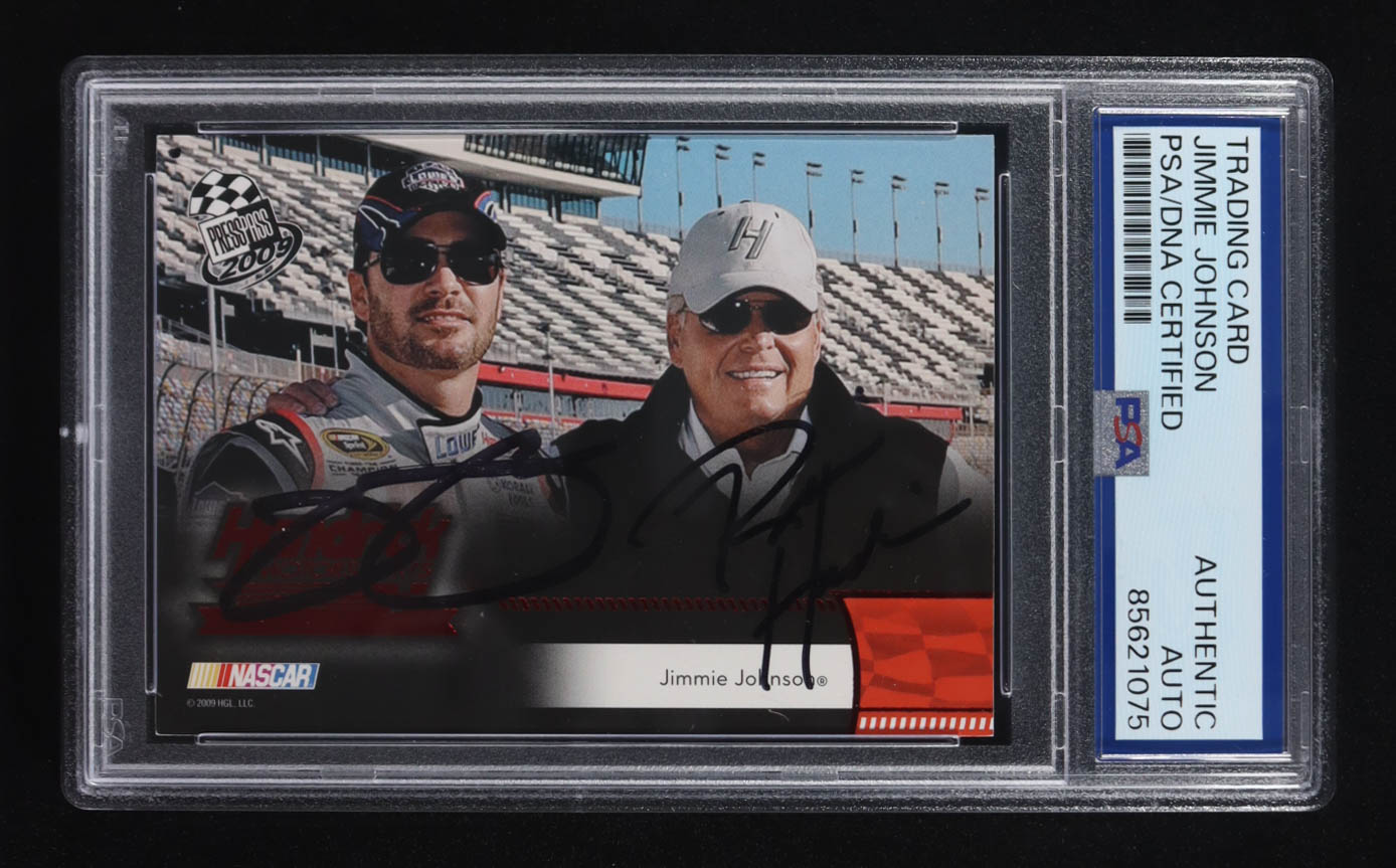 Jimmie Johnson Signed 2009 Press Pass Nascar #197 (PSA) at PristineAuction.com Jimmie Johnson Signed 2009 Press Pass Nascar #197 (PSA) at PristineAuction.com