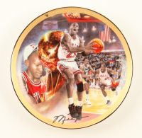 Michael Jordan 1995 Upper Deck & The Bradford Exchange LE "1991 NBA Championship" Ceramic Plate at PristineAuction.com