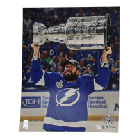Nikita Kucherov Signed Lightning 16x20 Photo Inscribed "2021 SC Champs" (Fanatics) at PristineAuction.com