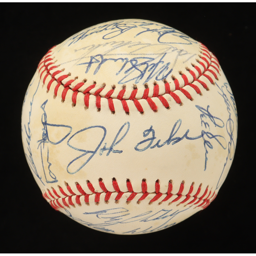 1985 Phillies ONL Baseball Team-Signed By (29) With Mike Schmidt, Kent Tekulue, Juan Samuel, Bo Diaz (JSA) at PristineAuction.com