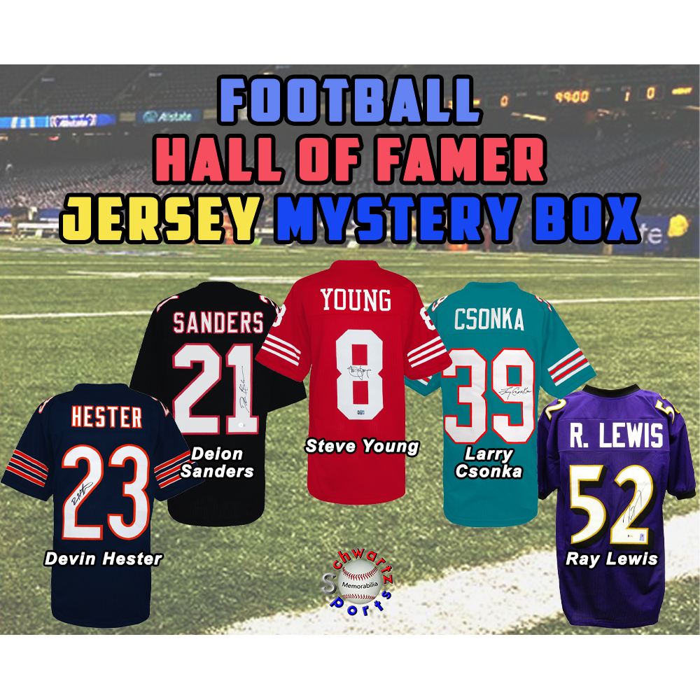 Football Hall of Famer Signed Football Jersey Mystery Box Series 30 (Limited to 125) – Schwartz Sports at PristineAuction.com
