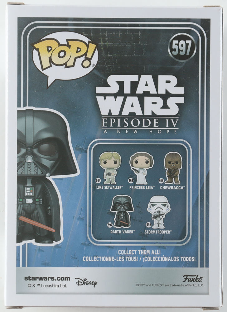 Hayden Christensen Signed "Star Wars" #597 Darth Vader Funko Pop! Bobblehead Figure (Beckett) at PristineAuction.com Hayden Christensen Signed "Star Wars" #597 Darth Vader Funko Pop! Bobblehead Figure (Beckett) at PristineAuction.com