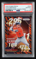Alex Bregman 2020 Panini Prizm Numbers Game Prizms Tiger Stripes #4 (PSA 10) at PristineAuction.com