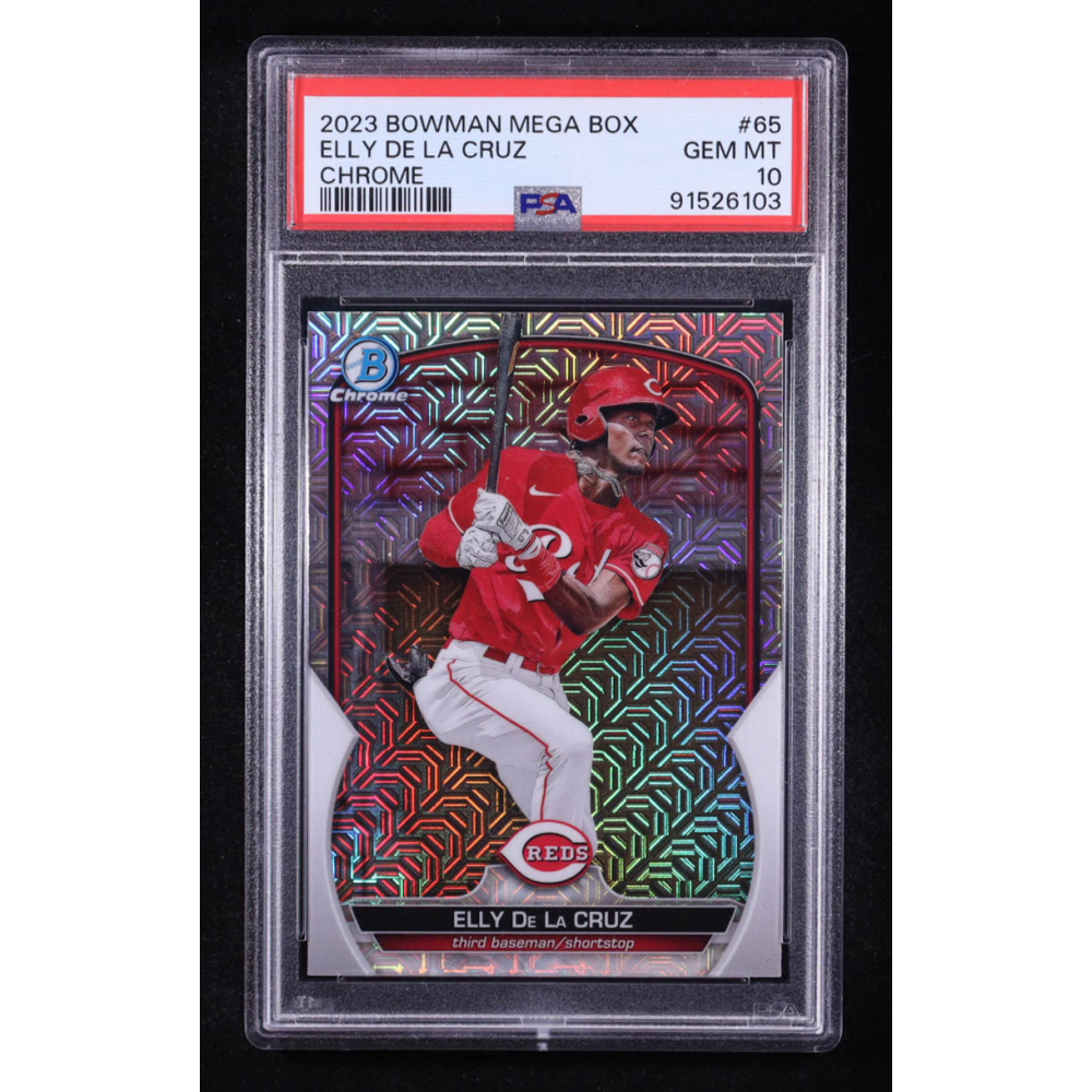 Elly De La Cruz 2023 Bowman Chrome Mega Box Prospects #BCP65 RC (PSA 10) at PristineAuction.com