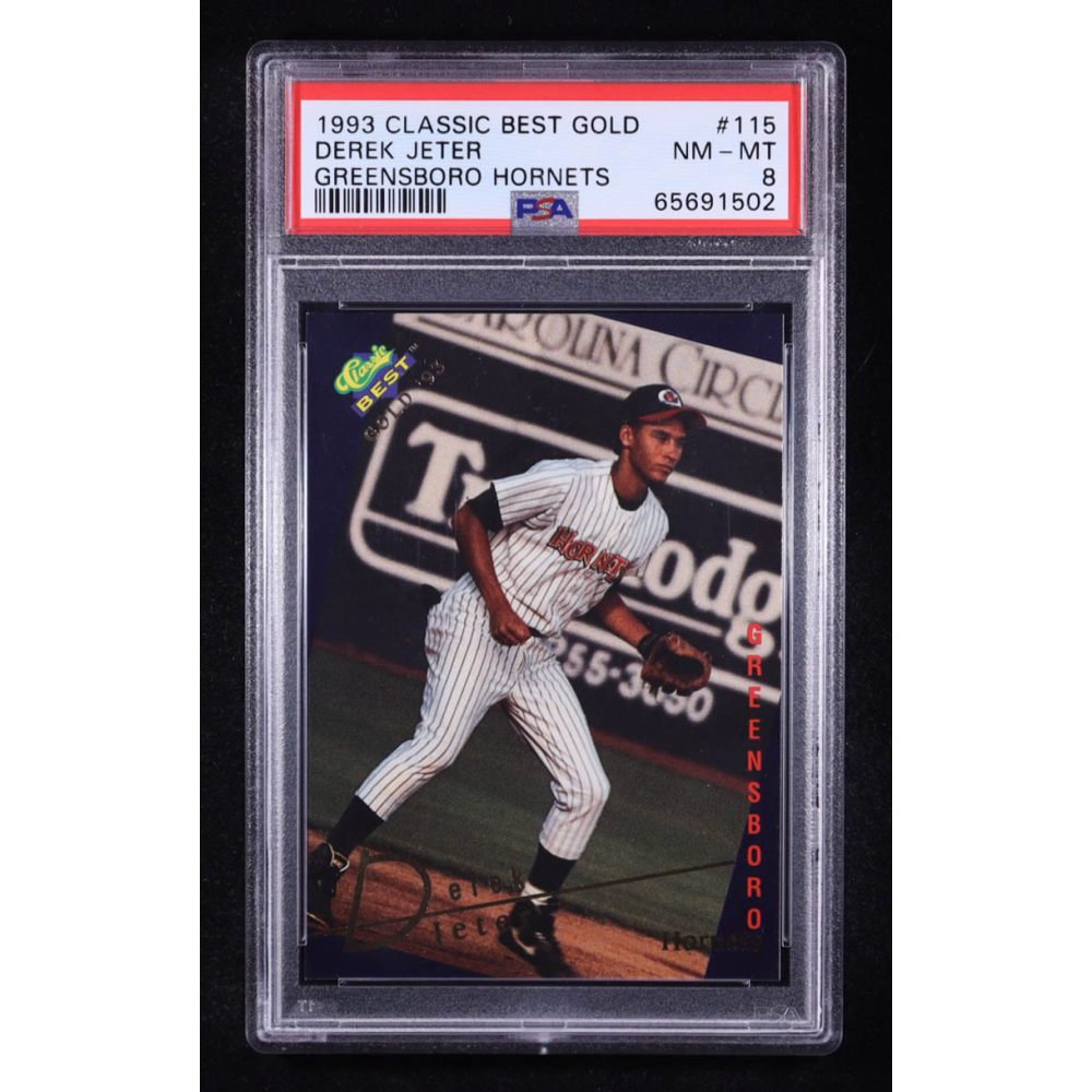 Derek Jeter 1993 Classic/Best Gold #115 RC (PSA 8) at PristineAuction.com
