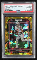 CJ Stroud 2023 Panini Prizm Draft Picks Prizms Gold Ice #102 RC (PSA 10) at PristineAuction.com