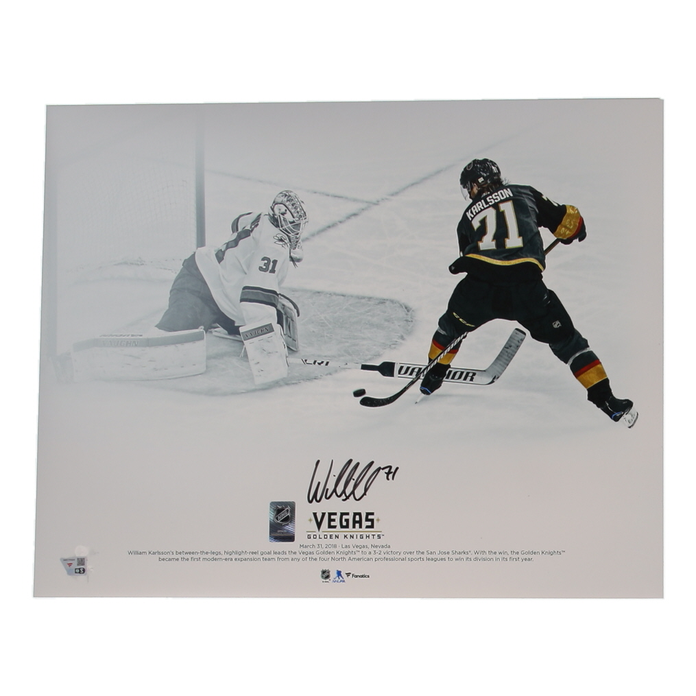 William Karlsson Signed Golden Knights 16x20 Photo (Fanatics) at PristineAuction.com William Karlsson Signed Golden Knights 16x20 Photo (Fanatics) at PristineAuction.com