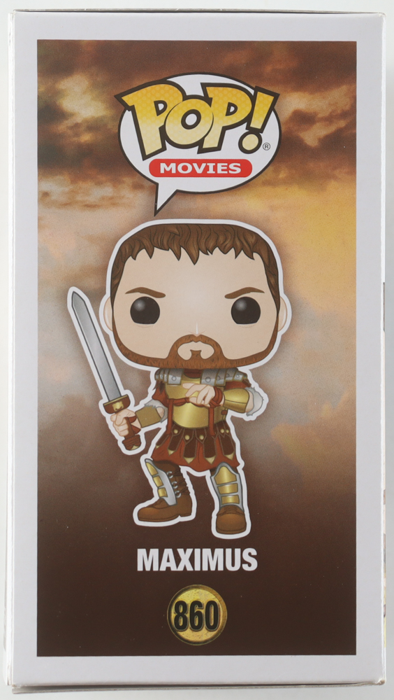Russell Crowe Signed "Gladiator" #860 Maximus Funko Pop! Vinyl Figure (Beckett) at PristineAuction.com Russell Crowe Signed "Gladiator" #860 Maximus Funko Pop! Vinyl Figure (Beckett) at PristineAuction.com