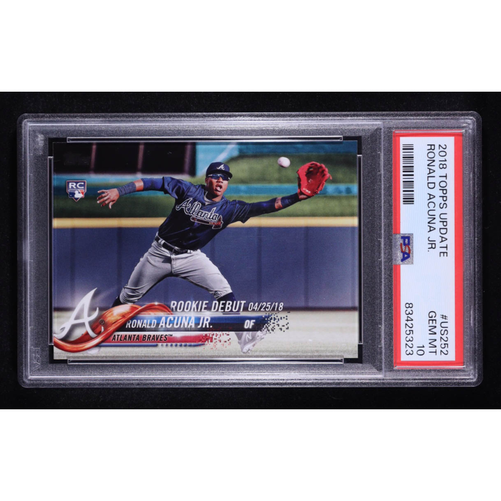 Ronald Acuna Jr. 2018 Topps Update #US252 RD RC (PSA 10) at PristineAuction.com