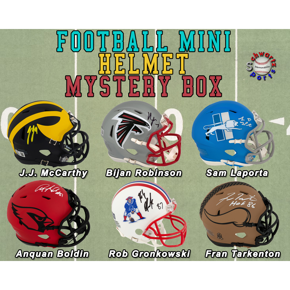 Football Mini Helmet Signed Mystery Box - Series 47 (Limited to 150) – Schwartz Sports at PristineAuction.com