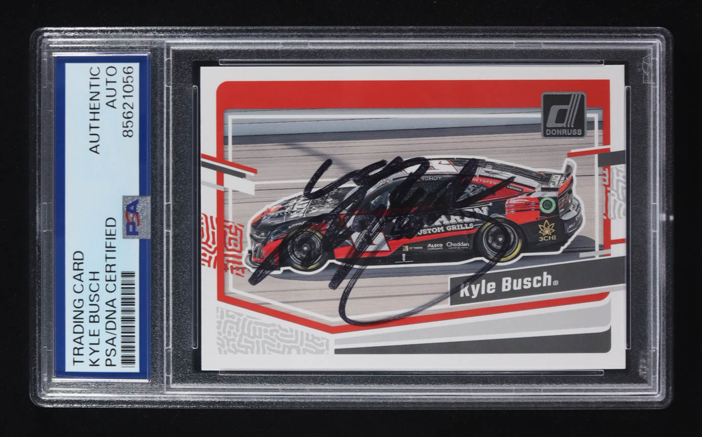 Kyle Busch Signed 2024 Panini Donruss Racing #83 (PSA) at PristineAuction.com Kyle Busch Signed 2024 Panini Donruss Racing #83 (PSA) at PristineAuction.com