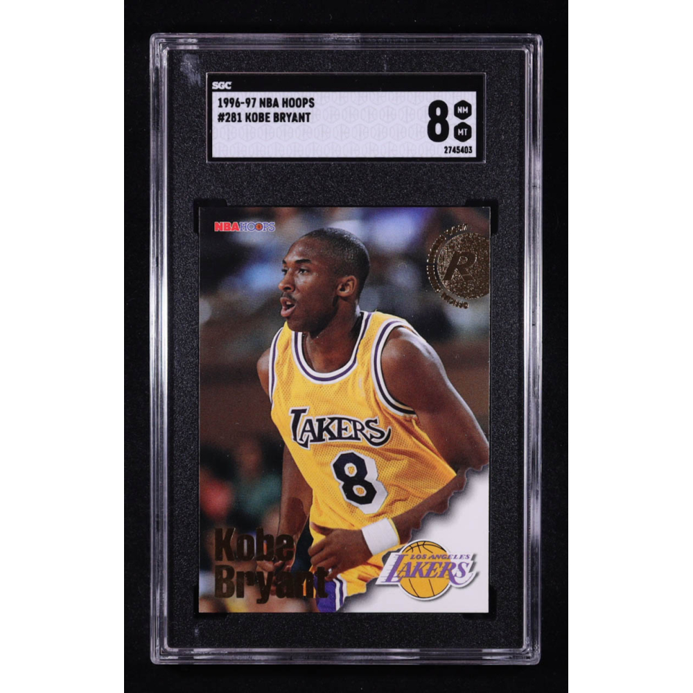 Kobe Bryant 1996-97 Hoops #281 RC (SGC 8) at PristineAuction.com