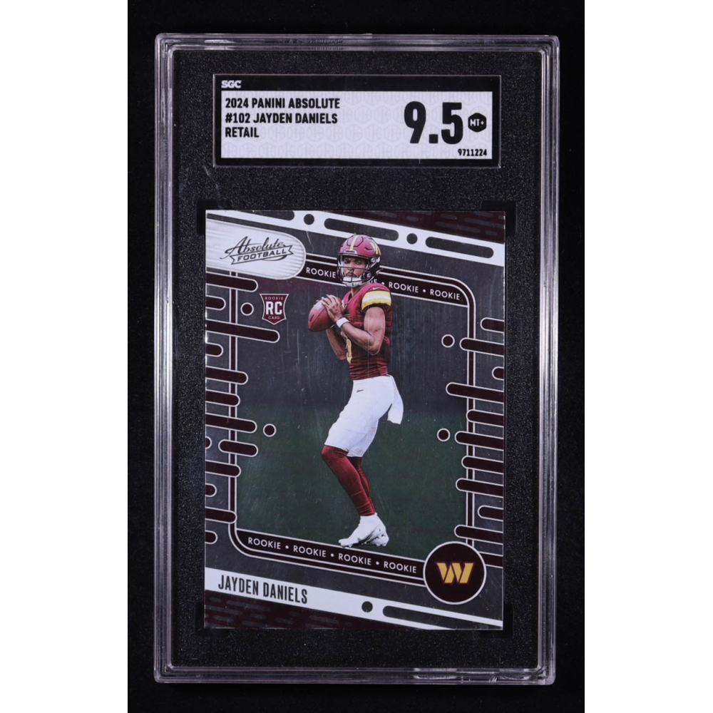 Jayden Daniels 2024 Absolute Retail #102 RC (SGC 9.5) at PristineAuction.com