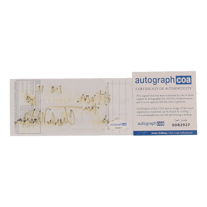 Charles Manson Signed Check (ACOA) at PristineAuction.com Charles Manson Signed Check (ACOA) at PristineAuction.com