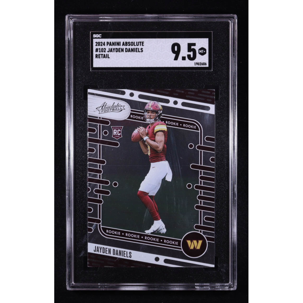Jayden Daniels 2024 Absolute Retail #102 RC (SGC 9.5) at PristineAuction.com