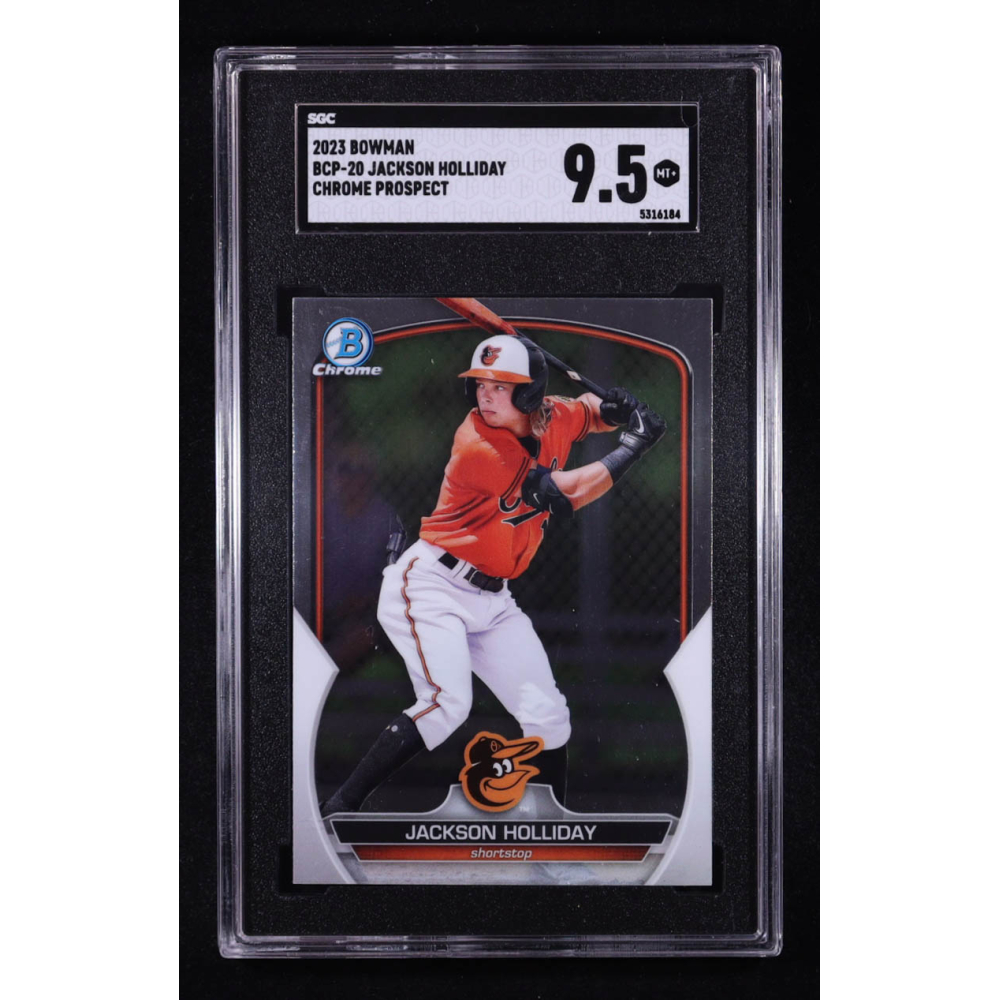 Jackson Holliday 2023 Bowman Chrome Prospects #BCP20 RC (SGC 9.5) at PristineAuction.com