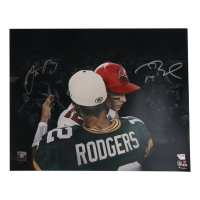 Tom Brady & Aaron Rodgers Signed 16x20 Photo (Fanatics) at PristineAuction.com
