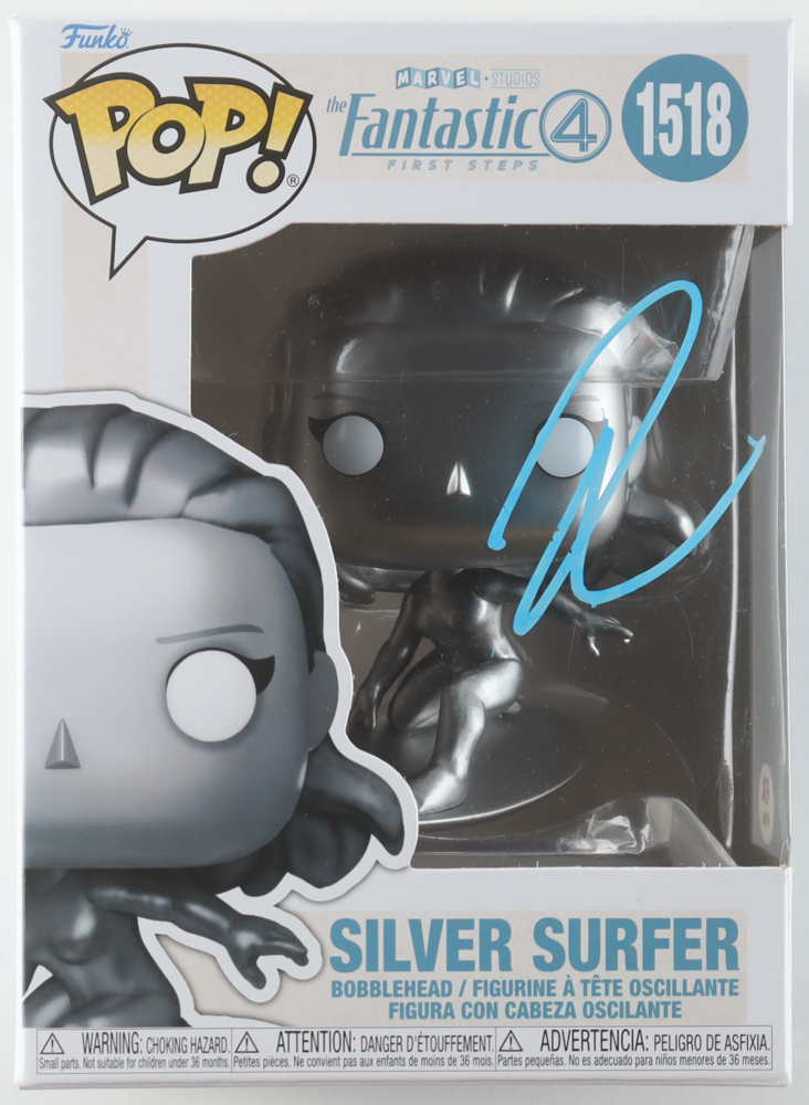 Julia Garner Signed "Fantastic 4: First Steps" #1518 Silver Surfer Funko Pop! Bobble-Head Vinyl Figure (PSA) at PristineAuction.com Julia Garner Signed "Fantastic 4: First Steps" #1518 Silver Surfer Funko Pop! Bobble-Head Vinyl Figure (PSA) at PristineAuction.com