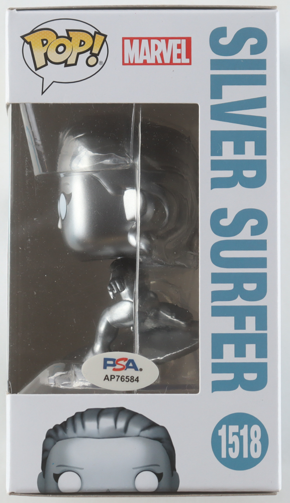 Julia Garner Signed "Fantastic 4: First Steps" #1518 Silver Surfer Funko Pop! Bobble-Head Vinyl Figure (PSA) at PristineAuction.com Julia Garner Signed "Fantastic 4: First Steps" #1518 Silver Surfer Funko Pop! Bobble-Head Vinyl Figure (PSA) at PristineAuction.com