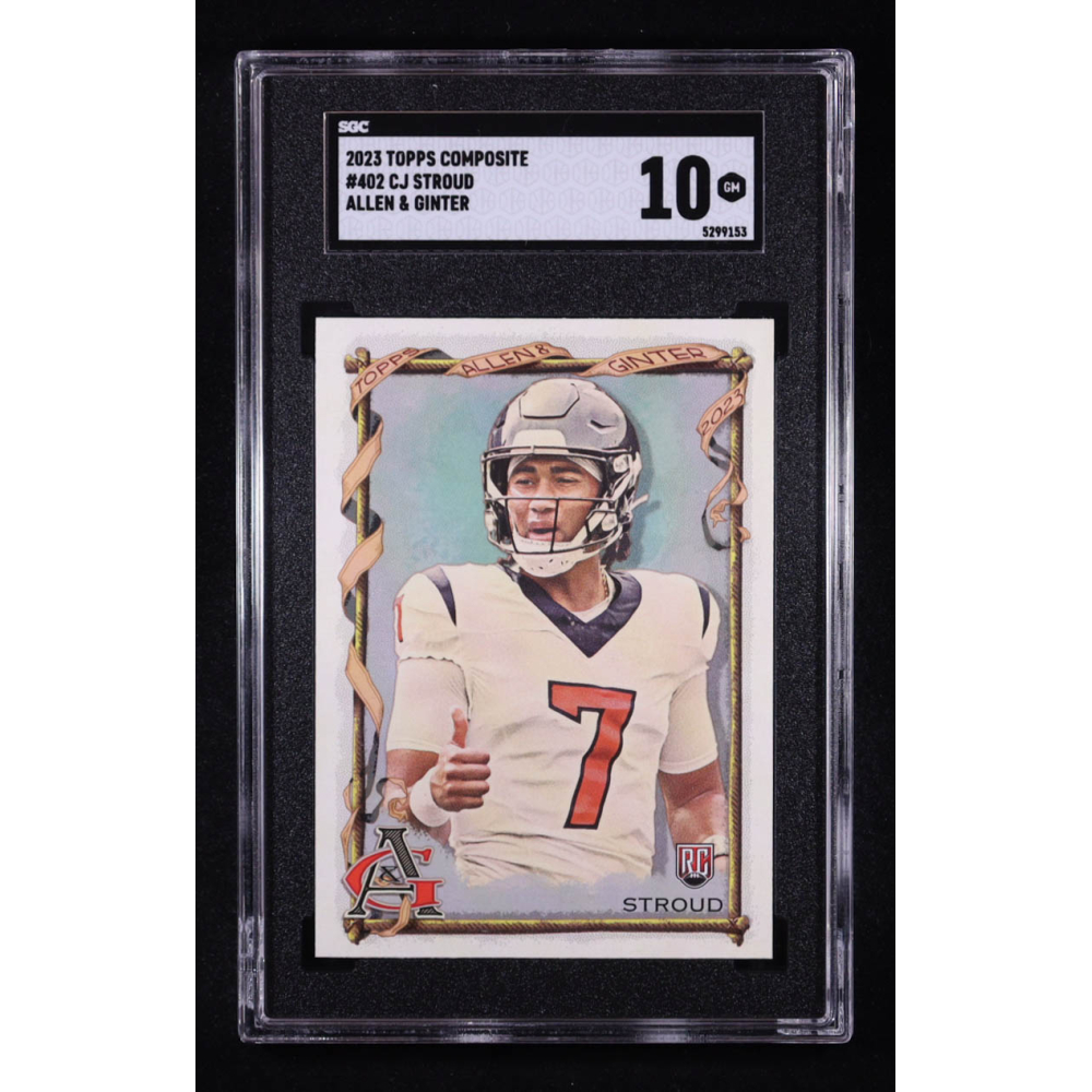 CJ Stroud 2023 Topps Composite Allen and Ginter Silver Portrait #402 RC (SGC 10) at PristineAuction.com