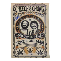 Tommy Chong & Cheech Marin Signed "Toke It Out Man" 8x12 Canvas (JSA) at PristineAuction.com