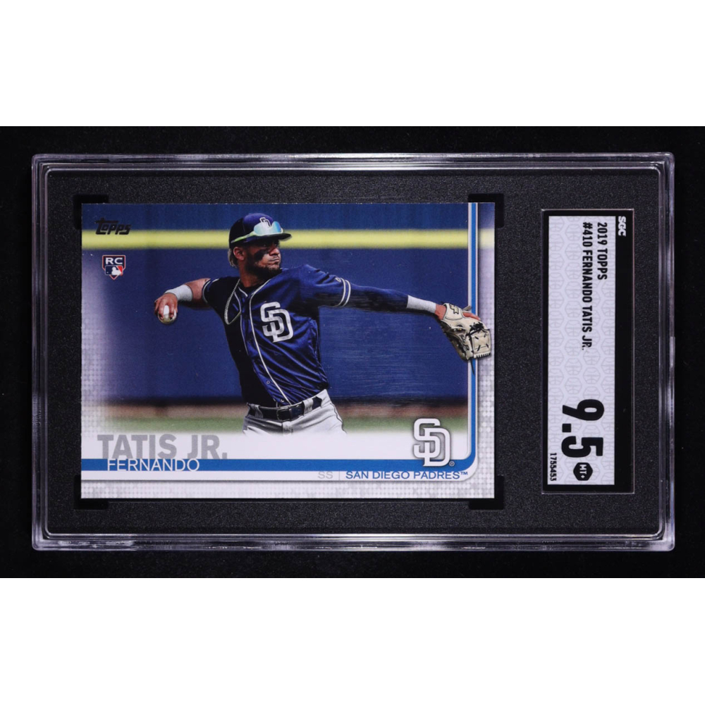 Fernando Tatis Jr. 2019 Topps #410 RC (SGC 9.5) at PristineAuction.com