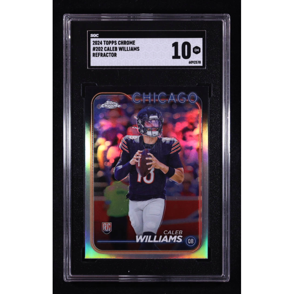 Caleb Williams 2024 Topps Chrome Refractors #202 RC (SGC 10) at PristineAuction.com