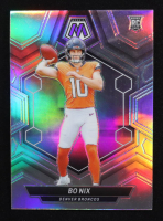 Bo Nix 2024 Panini Mosaic Silver #312 RC at PristineAuction.com