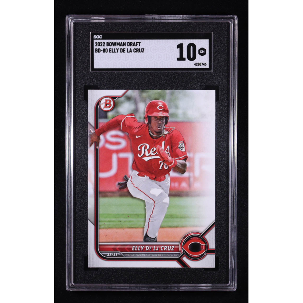 Elly De La Cruz 2022 Bowman Draft #BD80 RC (SGC 10) at PristineAuction.com