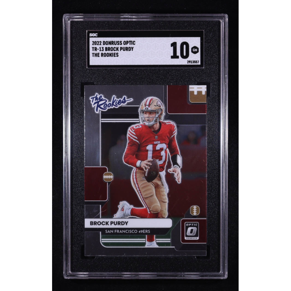 Brock Purdy 2022 Donruss Optic The Rookies #13 RC (SGC 10) at PristineAuction.com