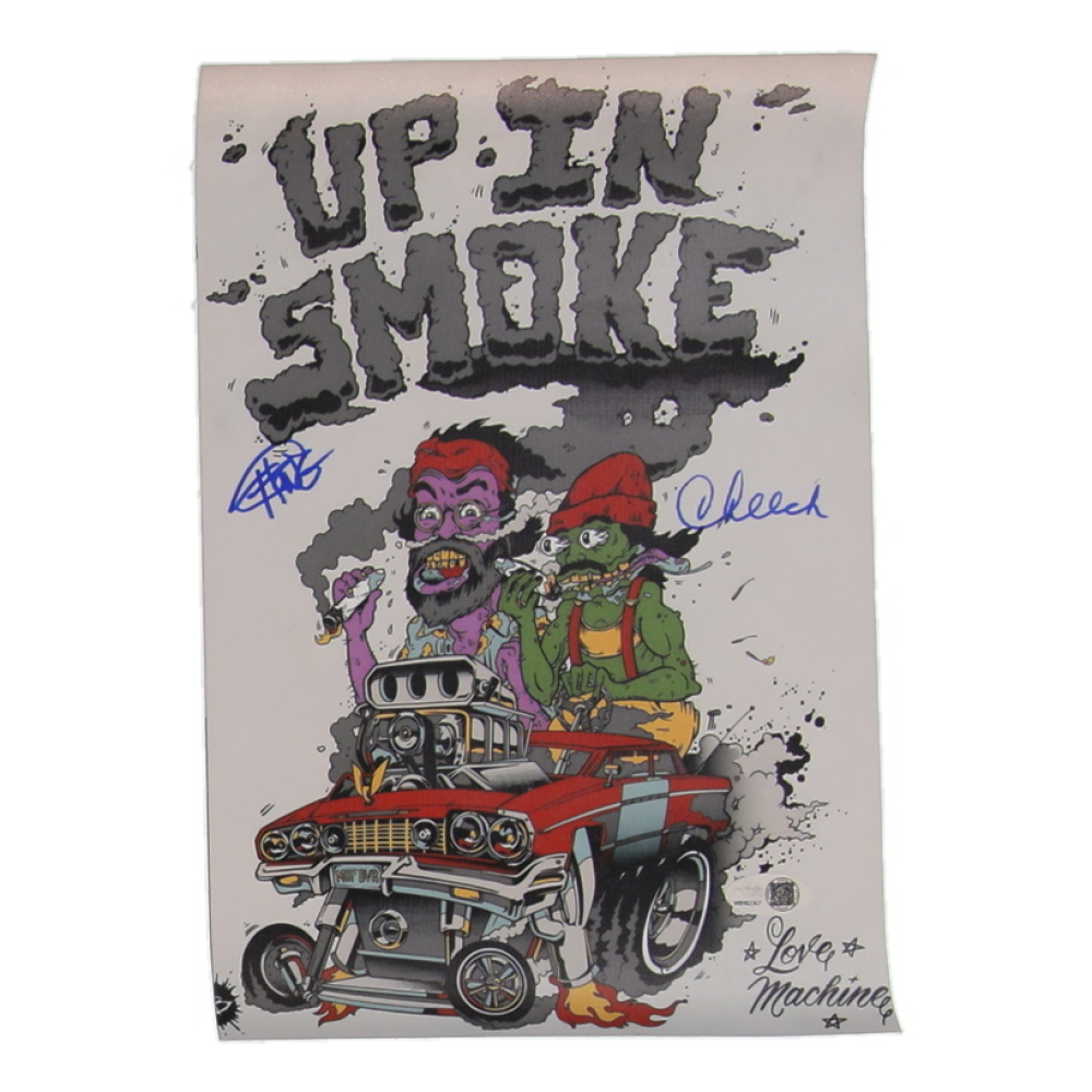 Tommy Chong & Cheech Marin Signed "Up In Smoke" 8x12 Canvas (JSA) at PristineAuction.com