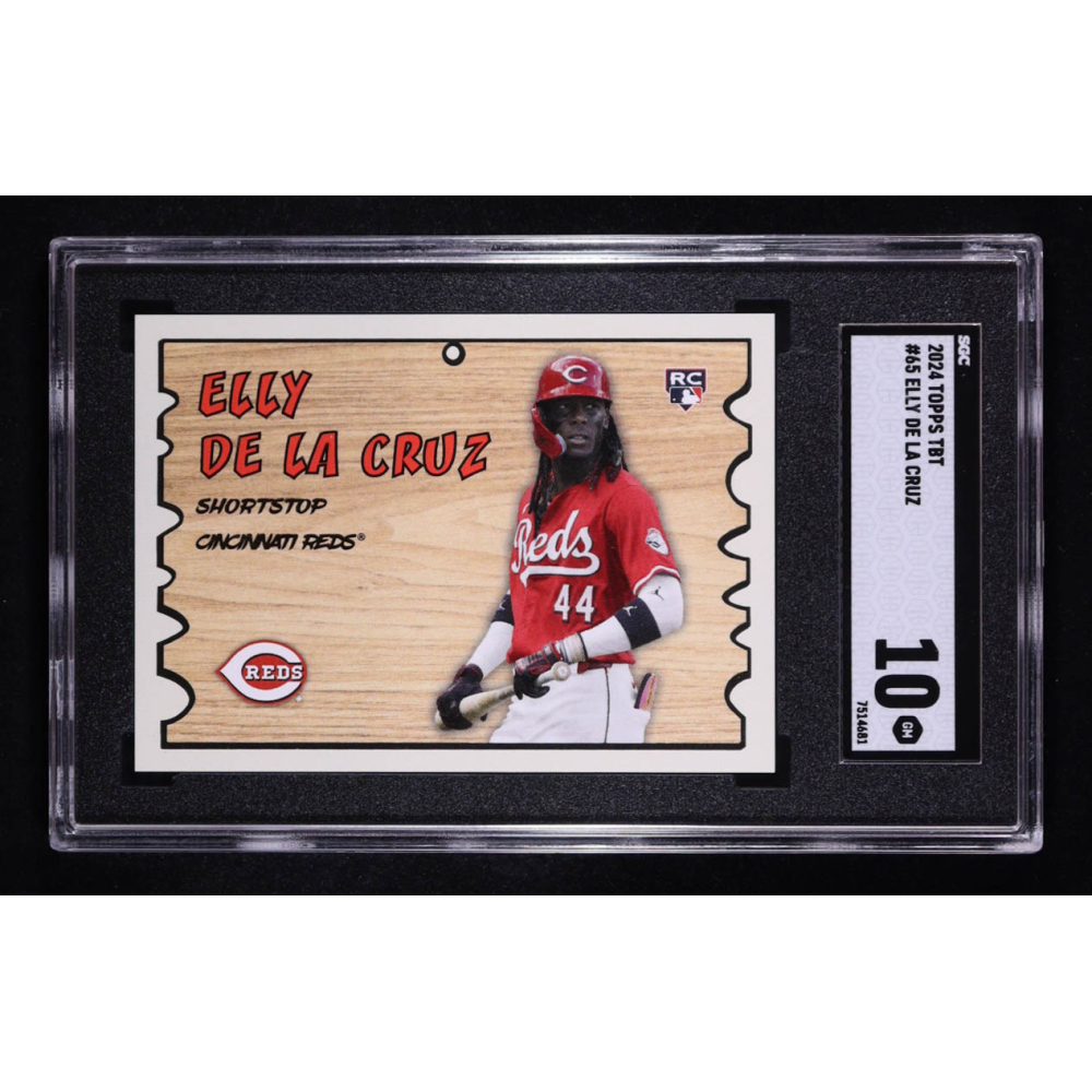Elly de la Cruz 2024 Topps Throwback Thursday #65 RC / '59 Wacky Plaks (SGC 10) at PristineAuction.com
